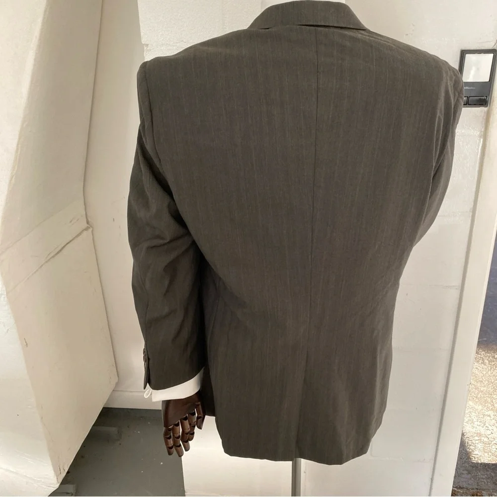 Loro Piana Mens Brown Tasmanian Wool Blazer Size 42 Reg.‎
